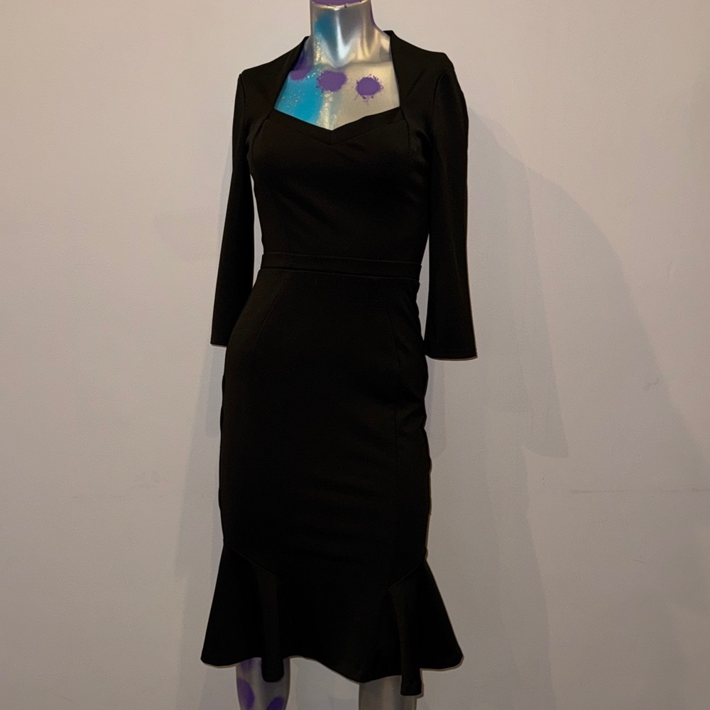 Chic Black Long Sleeve Dress